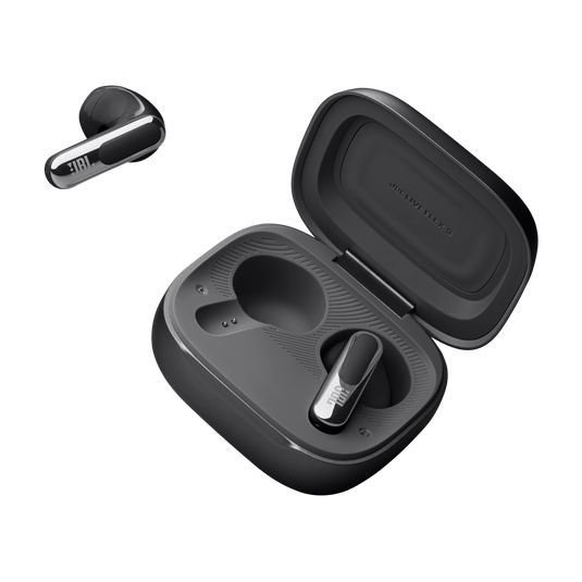 JBL Live Flex 3 - Black - True wireless noise-cancelling open-stick earbuds - Detailshot 7 image number null